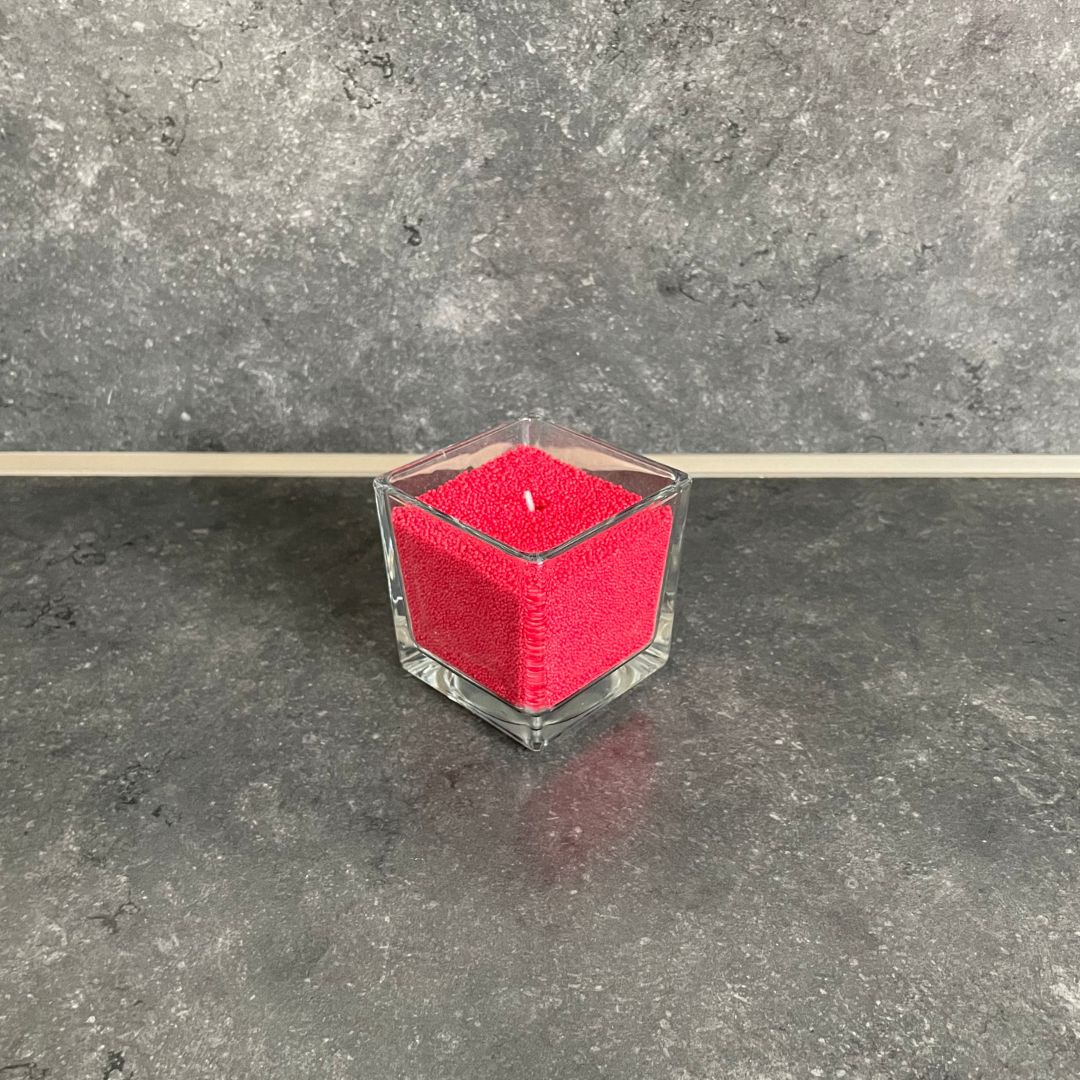 Kerzenglas - Würfel