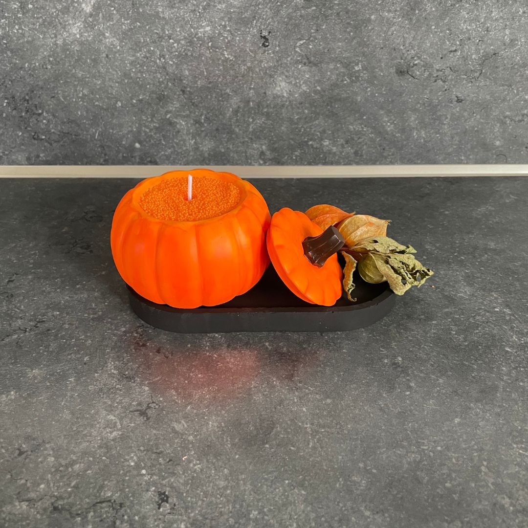 Set - Kürbis mit ovaler Platte