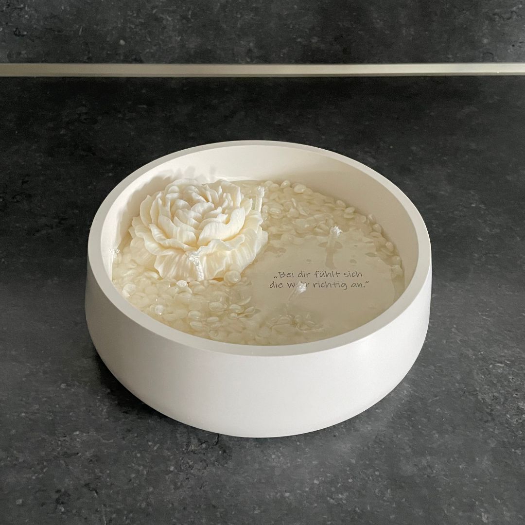 Kerze "Sanfte Worte" - groß