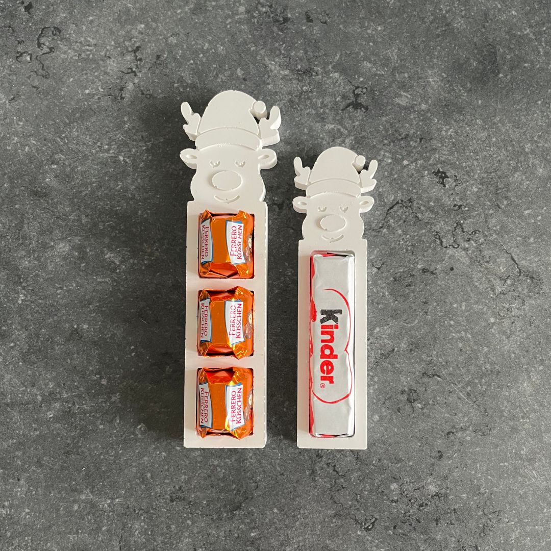 Schokoladenhalter Weihnachtsmann/Rentier