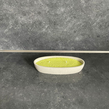 Kleines Set - Ovale Schale mit Kerzensand