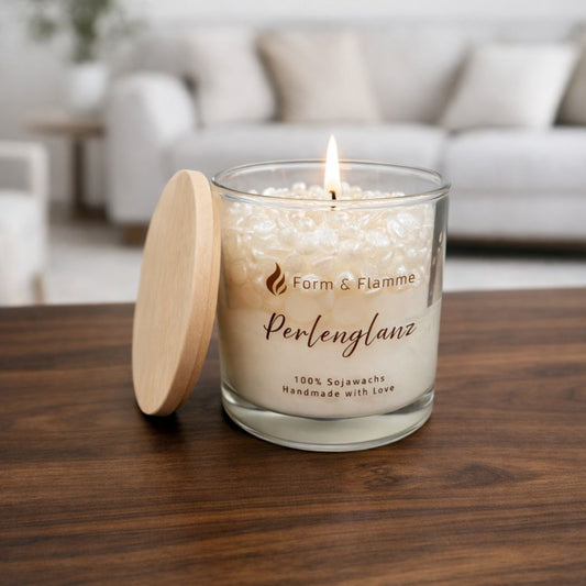 Kerze "Perlenglanz"