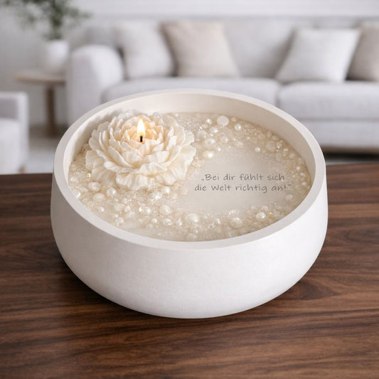 Kerze "Sanfte Worte" - groß