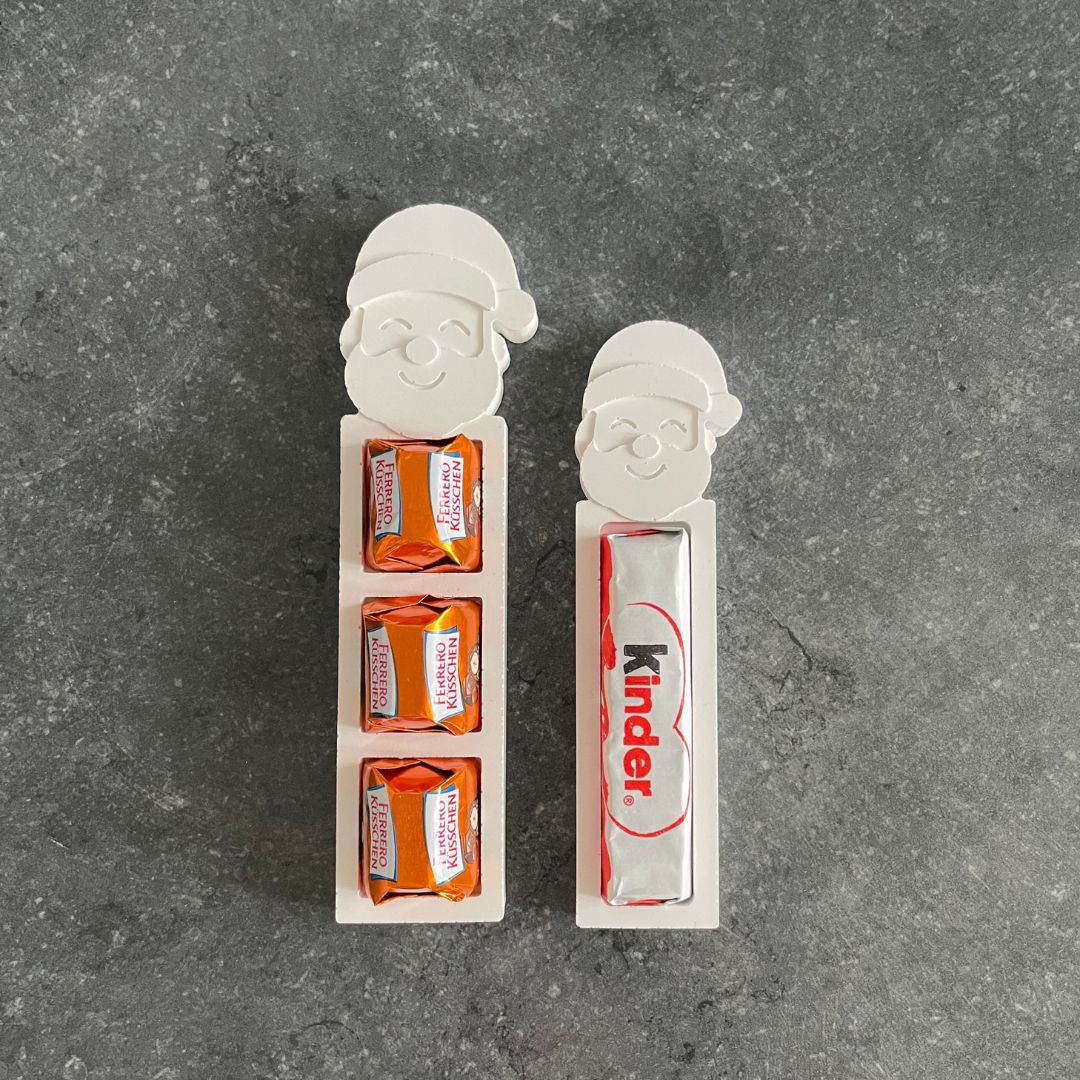 Schokoladenhalter Weihnachtsmann/Rentier